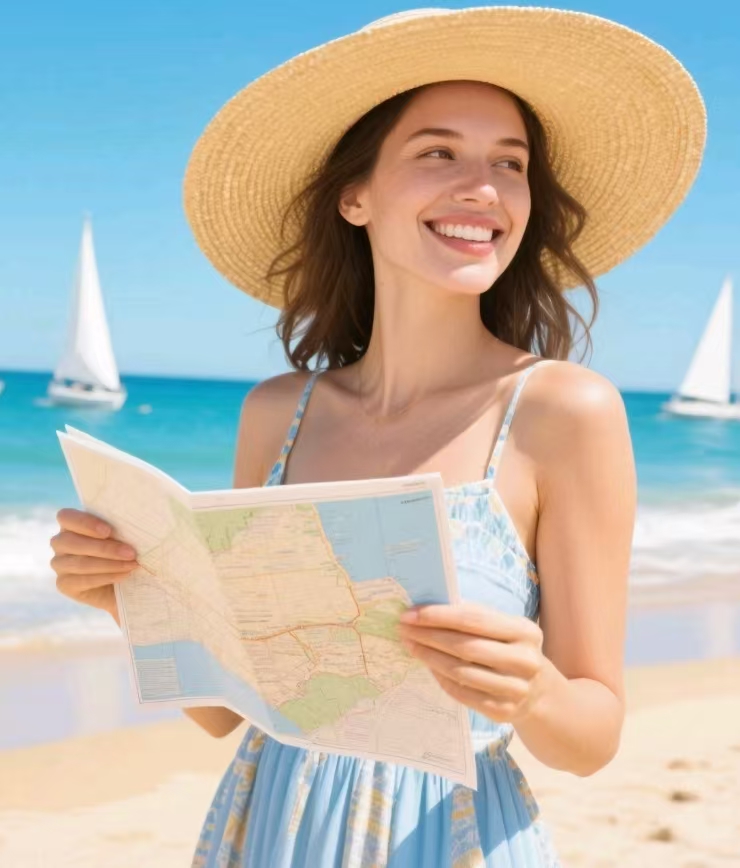 Summer holiday package of women