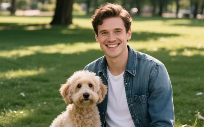 I love going out with my cute dog